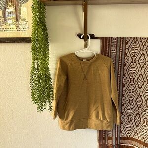 CHILDHOOD CLOTHING CO dark Mustard L/S Sweatshirt Size 6/7 Gently used